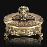 Vintage Elephant Pattern Ashtray: Retro Flexibly Rotated Design, European Zinc Alloy Craft, Upscale Decoration and Smoking Accessories by LIRUXUN